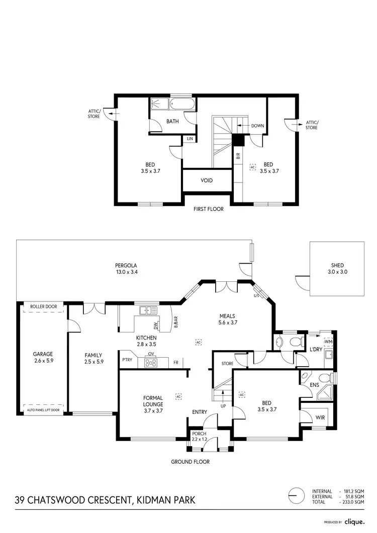 Floorplan of Homely house listing, 39 Chatswood Crescent, Kidman Park SA 5025