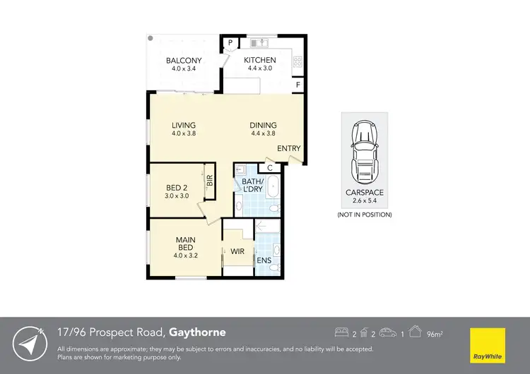 Floorplan of Homely apartment listing, 17/96 Prospect Road, Gaythorne QLD 4051