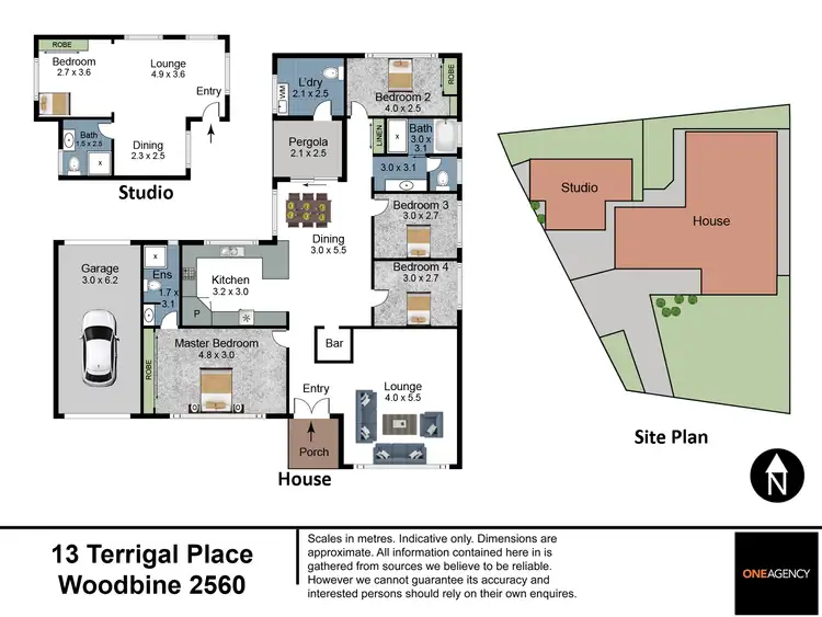 Floorplan of Homely house listing, 13 Terrigal Place, Woodbine NSW 2560