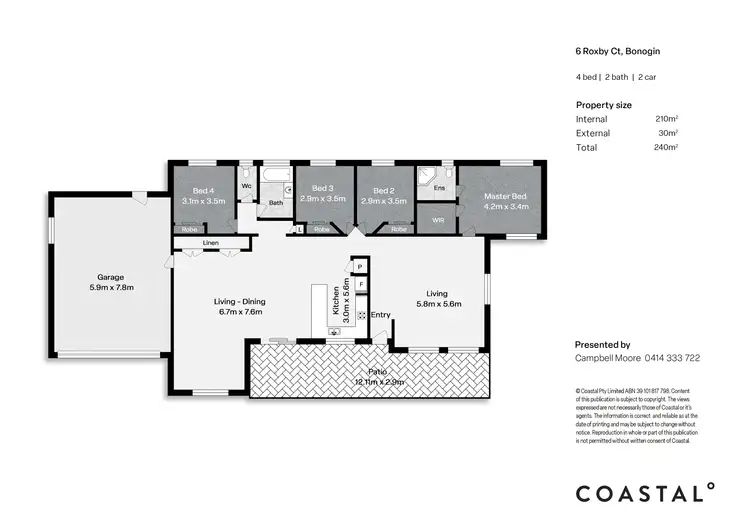 Floorplan of Homely house listing, 6 Roxby Court, Bonogin QLD 4213