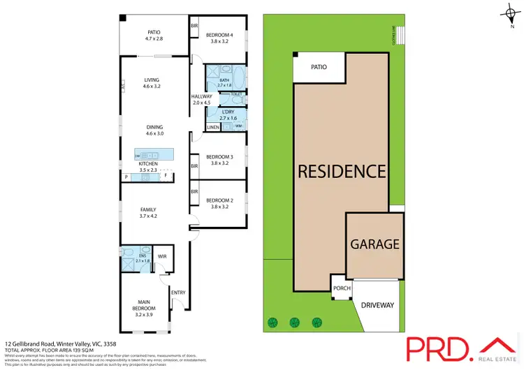 Floorplan of Homely house listing, 12 Gellibrand Road, Winter Valley VIC 3358