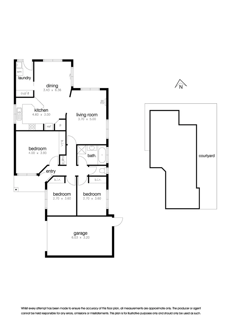 Floorplan of Homely unit listing, 3/74 Rose Street, Altona VIC 3018