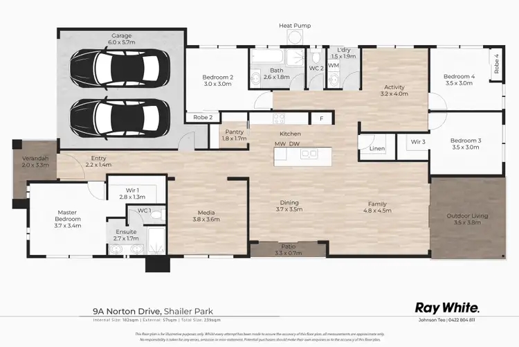 Floorplan of Homely house listing, 9A Norton Drive, Shailer Park QLD 4128