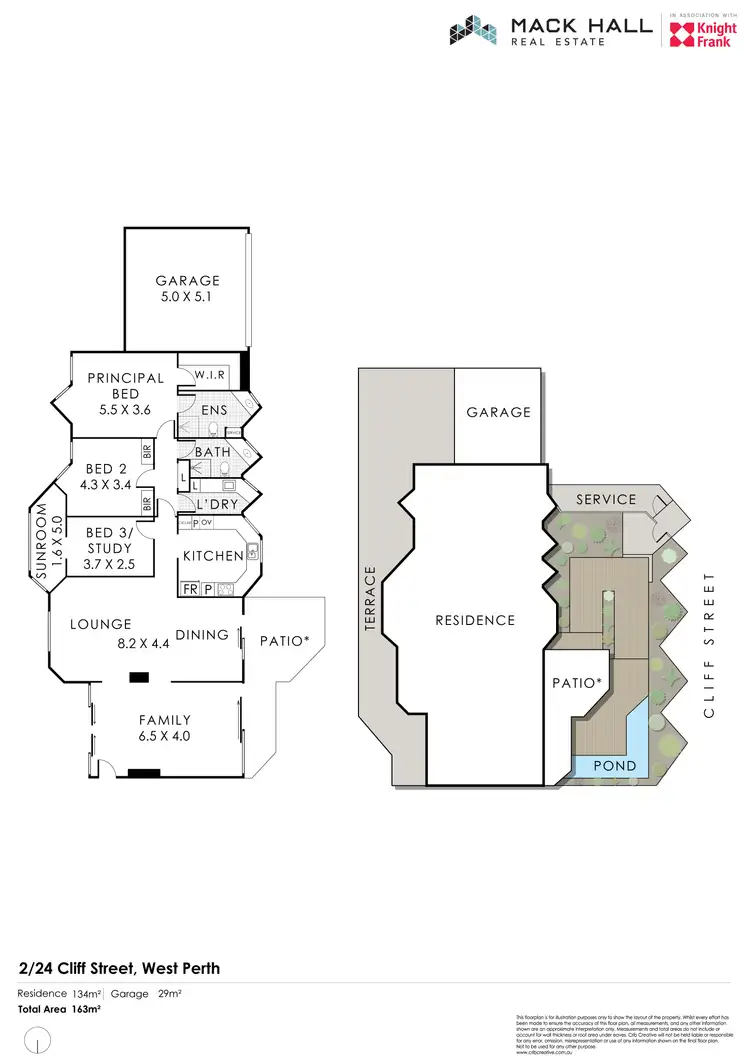 Floorplan of Homely apartment listing, 2/24 Cliff Street, West Perth WA 6005