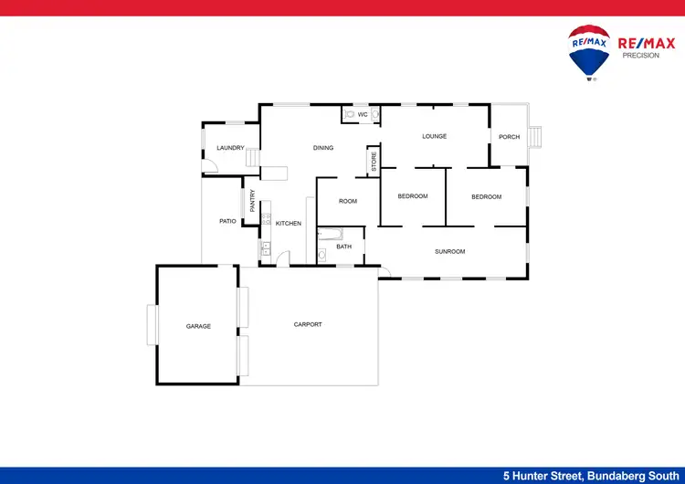 Floorplan of Homely house listing, 5 Hunter Street, Bundaberg South QLD 4670