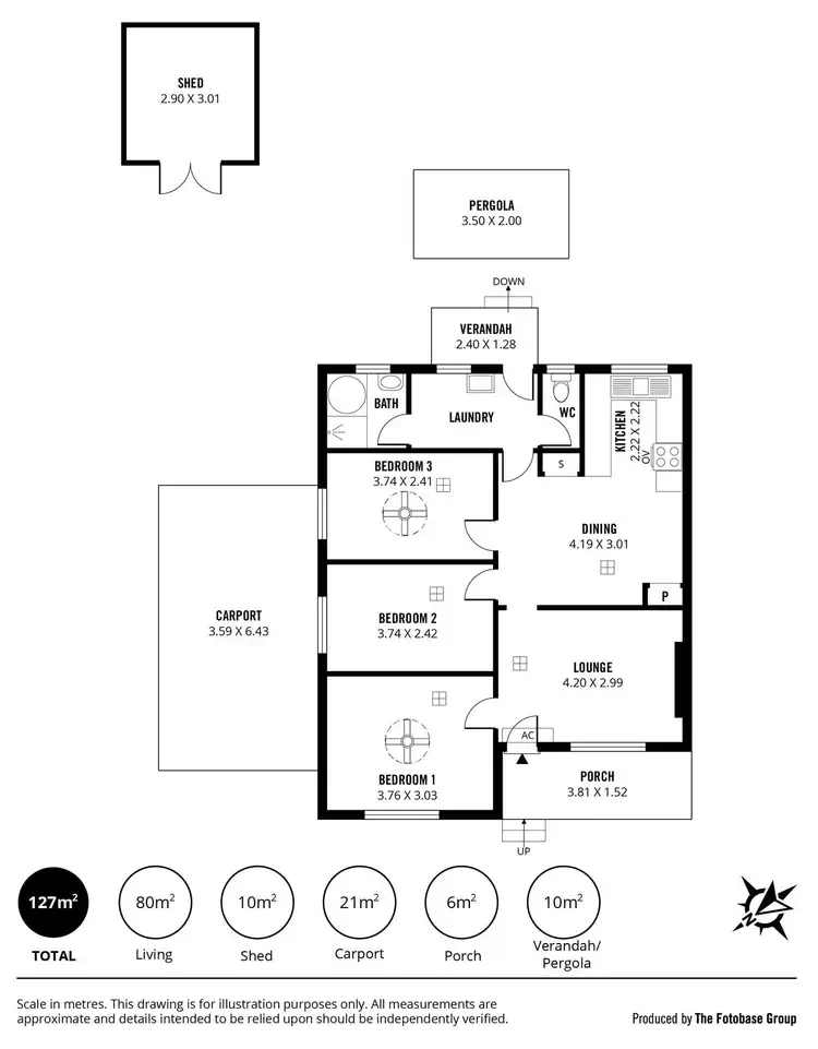 Floorplan of Homely house listing, 58 International Avenue, Salisbury North SA 5108