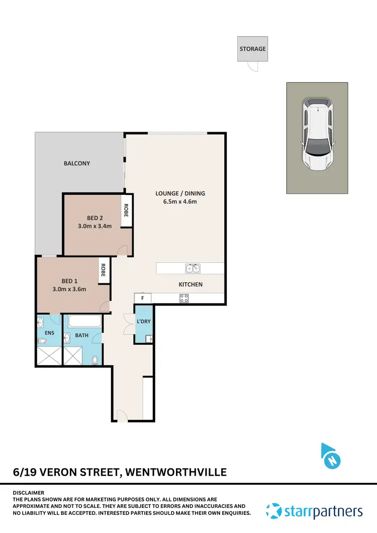 Floorplan of Homely house listing, 6/19-21 Veron Street, Wentworthville NSW 2145
