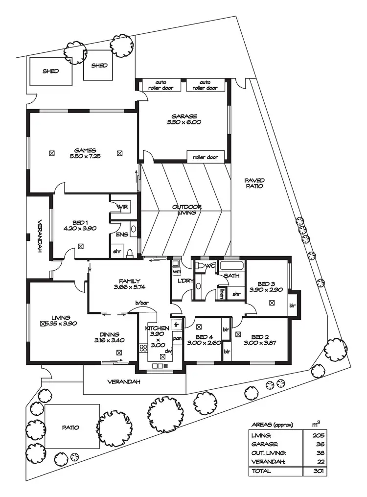 Floorplan of Homely house listing, 2 Herbert Court, Golden Grove SA 5125