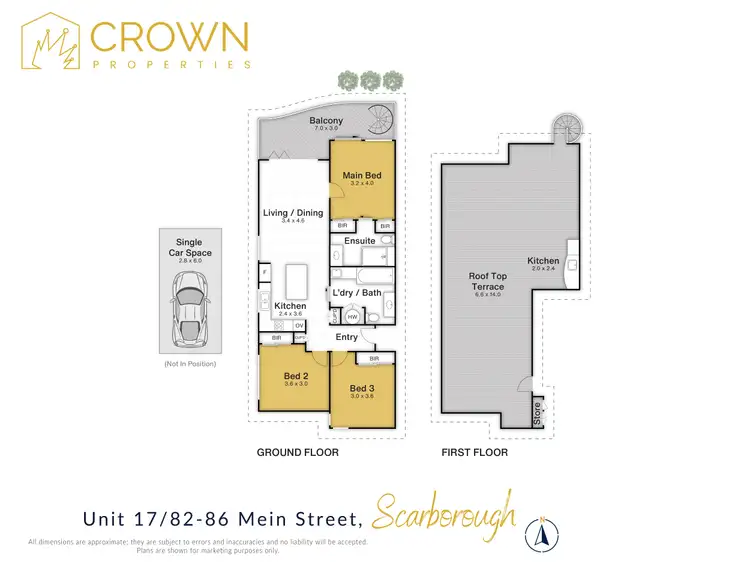Floorplan of Homely unit listing, 17/82-86 Mein Street, Scarborough QLD 4020