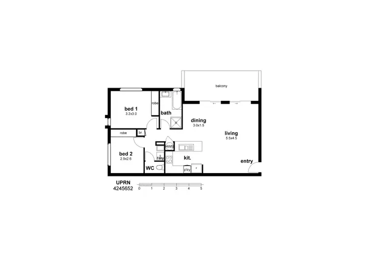 Floorplan of Homely unit listing, Address available on request