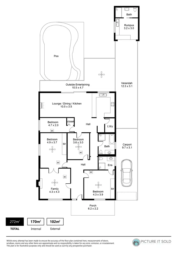 Floorplan of Homely house listing, 24 Ledger Road, Woodville South SA 5011