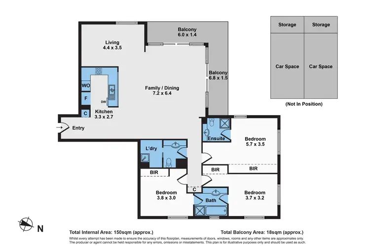 Floorplan of Homely apartment listing, 102/8 Wells Street, Southbank VIC 3006