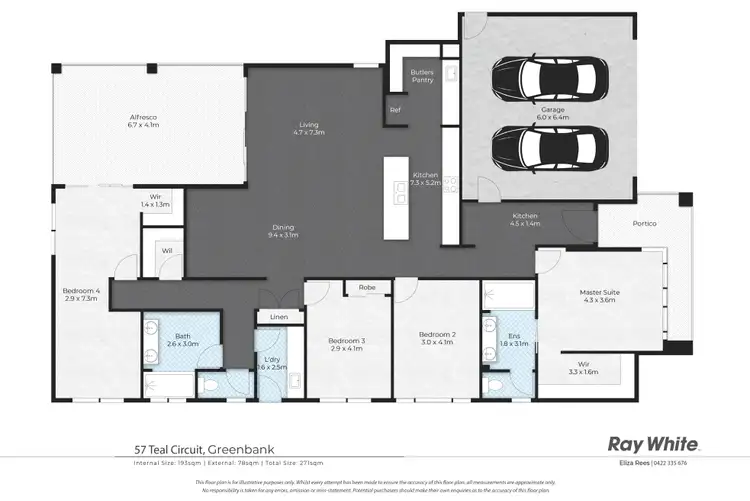 Floorplan of Homely house listing, 57 Teal Circuit, Greenbank QLD 4124