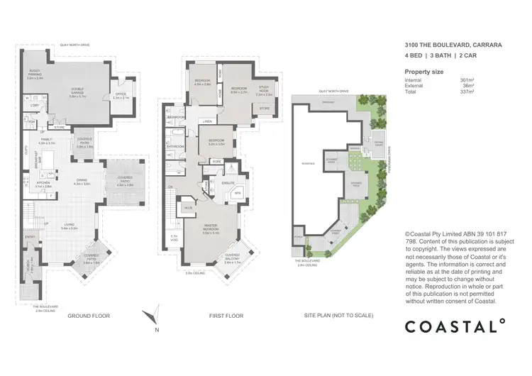 Floorplan of Homely townhouse listing, 3100 The Boulevarde, Carrara QLD 4211