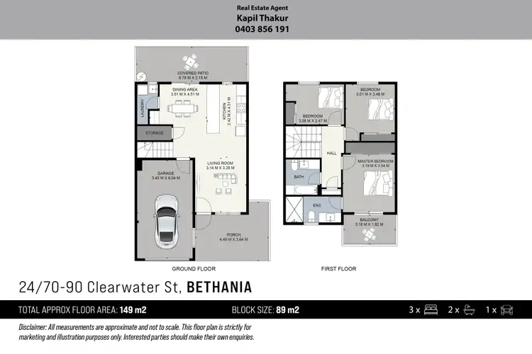Floorplan of Homely house listing, 24/70-90 Clearwater Street, Bethania QLD 4205