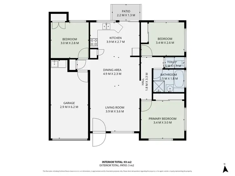 Floorplan of Homely townhouse listing, 2/38 Wallace Street North, Caboolture QLD 4510