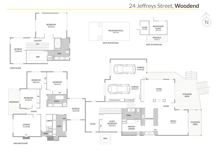 Floorplan of Homely house listing, 24 Jeffreys Street, Woodend VIC 3442