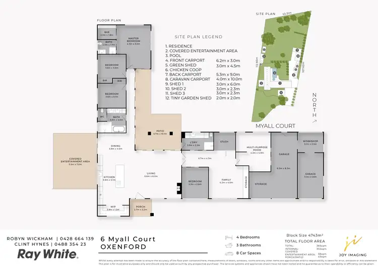 Floorplan of Homely house listing, 6 Myall Court, Oxenford QLD 4210