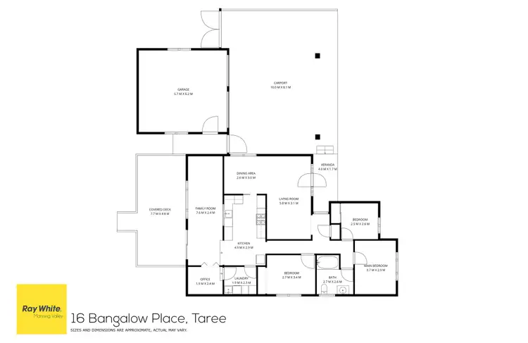 Floorplan of Homely house listing, 16 Bangalow Place, Taree NSW 2430