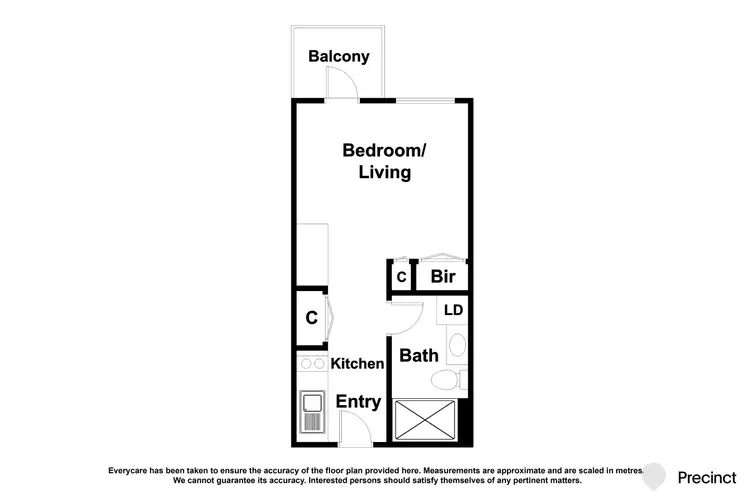 Floorplan of Homely apartment listing, 235/740 Swanston St, Carlton VIC 3053