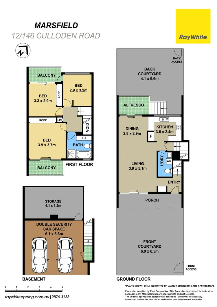 Floorplan of Homely townhouse listing, 12/146-150 Culloden Road, Marsfield NSW 2122