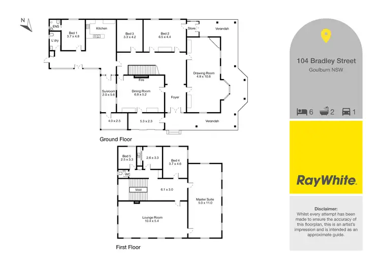 Floorplan of Homely house listing, 104 Bradley Street, Goulburn NSW 2580