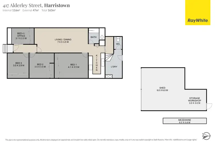 Floorplan of Homely house listing, 417 Alderley Street, Harristown QLD 4350