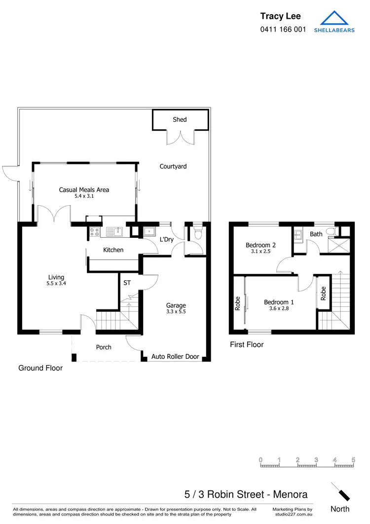 Floorplan of Homely townhouse listing, 5 / 3 Robin Street, Menora WA 6050