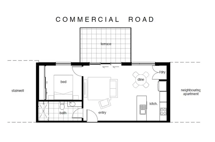 Floorplan of Homely apartment listing, 302/431 Elizabeth Street, North Hobart TAS 7000