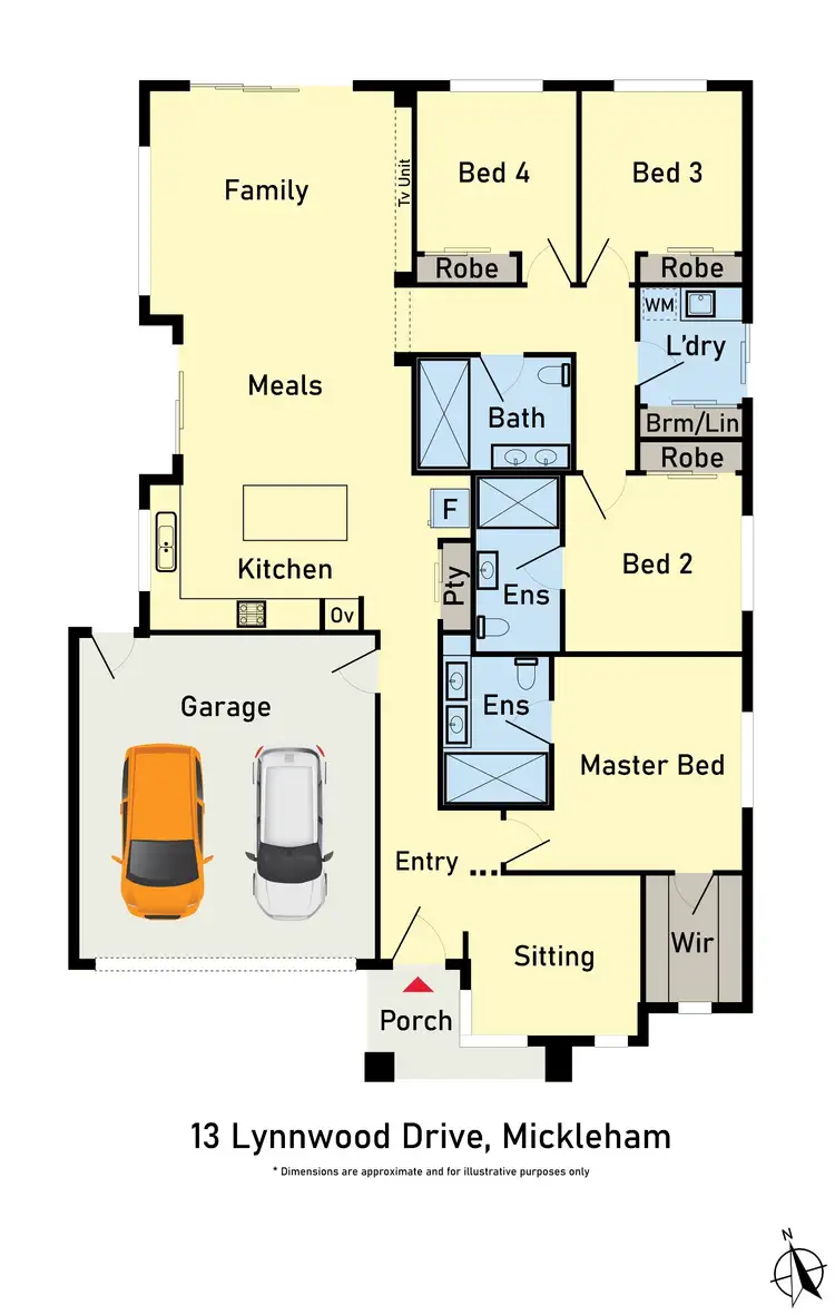 Floorplan of Homely house listing, 13 Lynnwood Drive, Mickleham VIC 3064