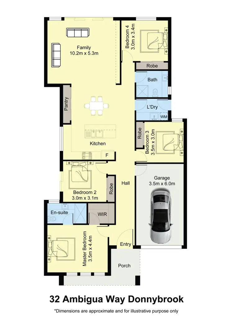 Floorplan of Homely house listing, 32 Ambigua Way, Donnybrook VIC 3064