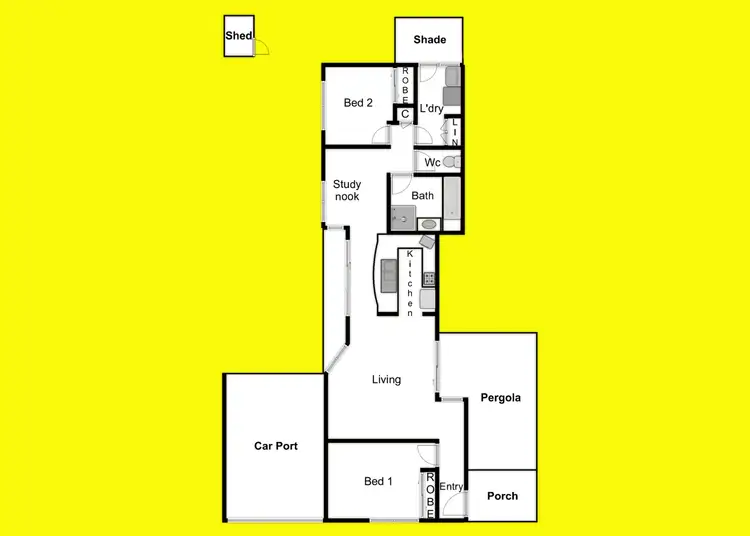 Floorplan of Homely house listing, 202A Eighth Street, Mildura VIC 3500