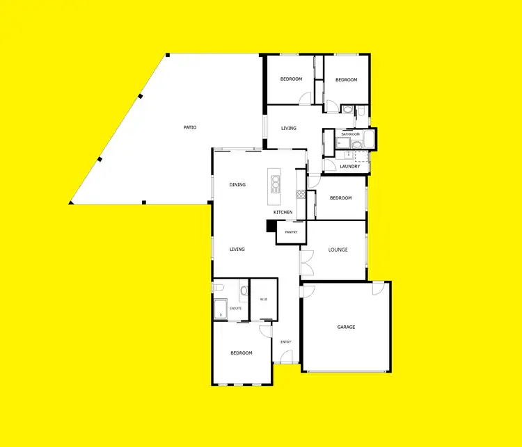 Floorplan of Homely house listing, 12 Terry Court, Mildura VIC 3500