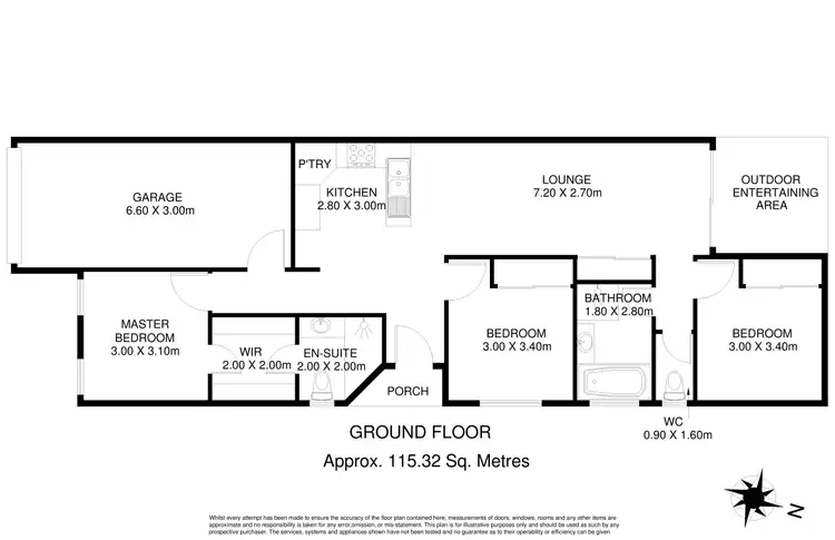 Floorplan of Homely unit listing, 2/8 Whitefield Street, Glenvale QLD 4350