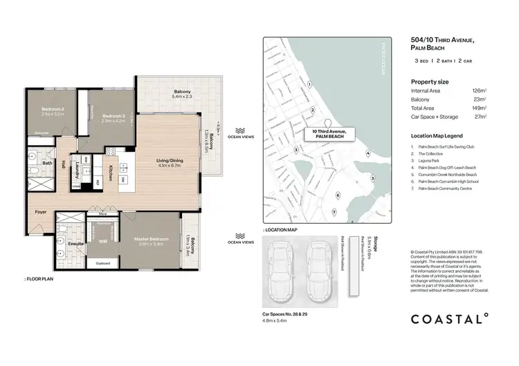 Floorplan of Homely unit listing, 504/10 Third Avenue, Palm Beach QLD 4221
