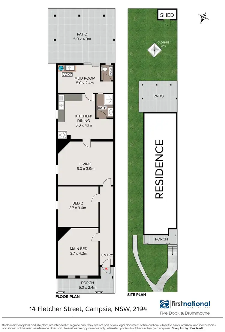 Floorplan of Homely house listing, 14 Fletcher Street, Campsie NSW 2194