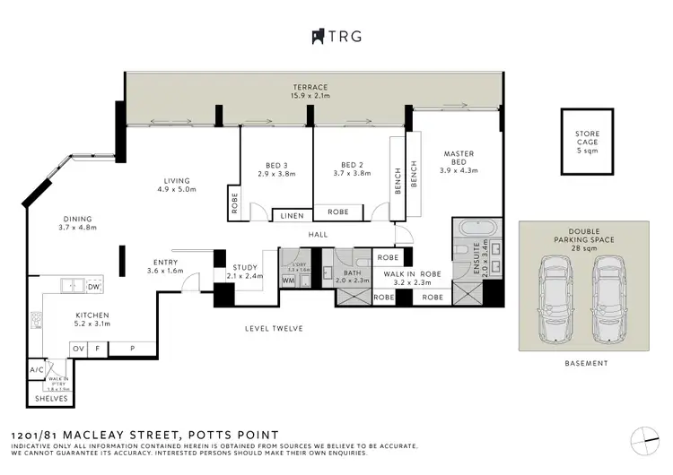 Floorplan of Homely apartment listing, 1201/81 Macleay Street, Potts Point NSW 2011