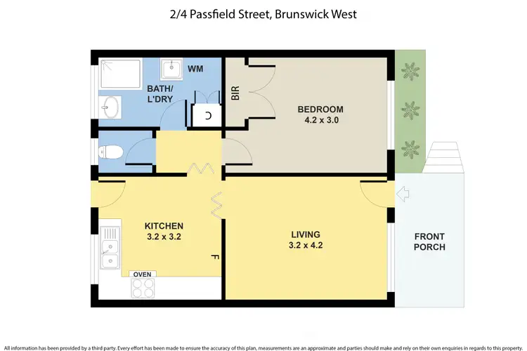 Floorplan of Homely unit listing, 2/4 Passfield Street, Brunswick West VIC 3055