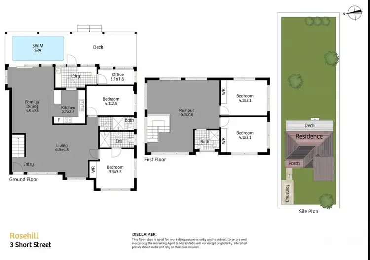 Floorplan of Homely house listing, 3 Short Street, Rosehill NSW 2142
