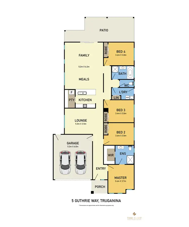 Floorplan of Homely house listing, 5 Guthrie Way, Truganina VIC 3029