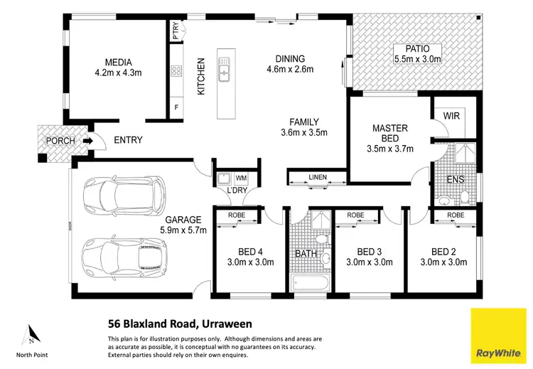 Floorplan of Homely house listing, 56 Blaxland Road, Urraween QLD 4655
