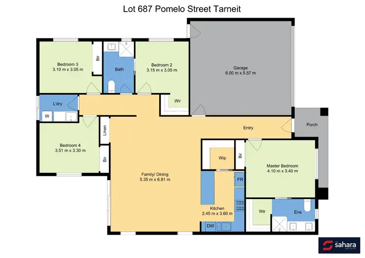 Floorplan of Homely house listing, 12 Pomelo Street, Tarneit VIC 3029
