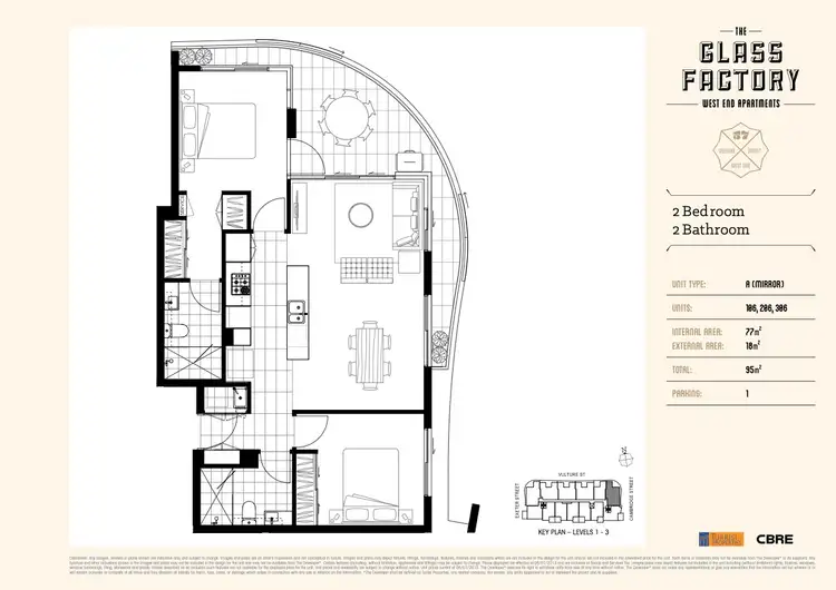 Floorplan of Homely apartment listing, 106/57 Vulture Street, West End QLD 4101