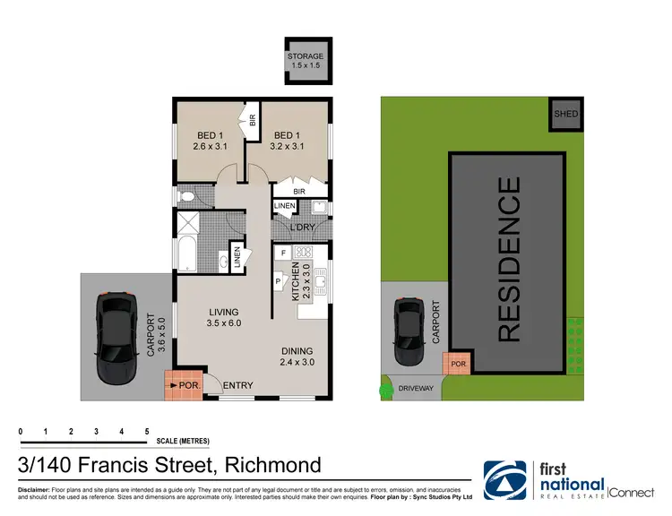 Floorplan of Homely villa listing, 3/140 Francis Street, Richmond NSW 2753
