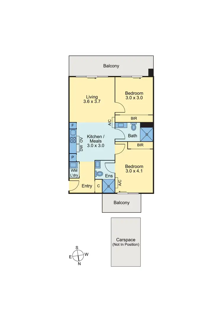 Floorplan of Homely apartment listing, 201/1525 Dandenong Road, Oakleigh VIC 3166