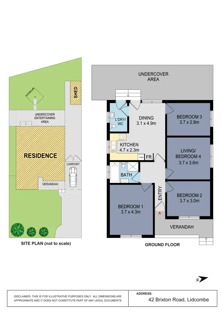 Floorplan of Homely house listing, 42 Brixton Road, Lidcombe NSW 2141