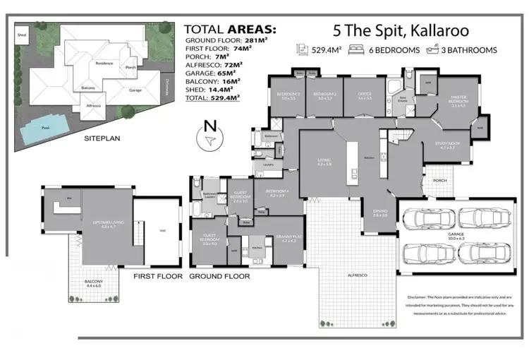 Floorplan of Homely house listing, 5 The Spit, Kallaroo WA 6025