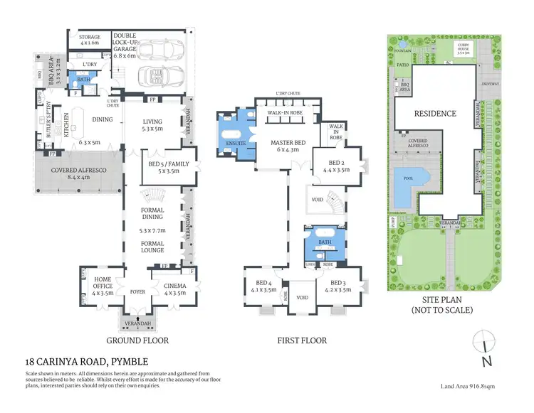 Floorplan of Homely house listing, 18 Carinya Road, Pymble NSW 2073