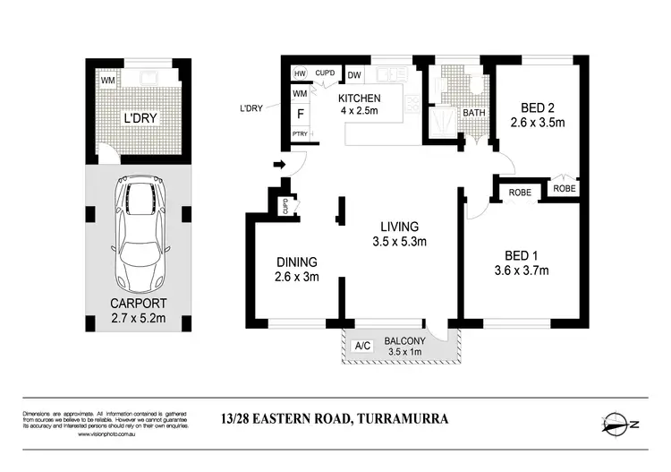 Floorplan of Homely apartment listing, 13/28 Eastern Road, Turramurra NSW 2074