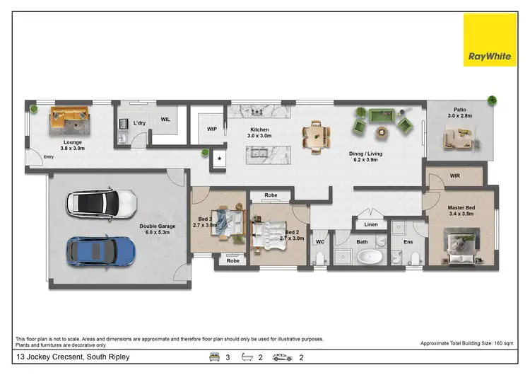 Floorplan of Homely house listing, 13 Jockey Crescent, South Ripley QLD 4306